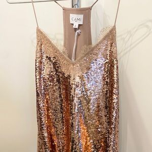 Cami NYC sequin camisole top in size small